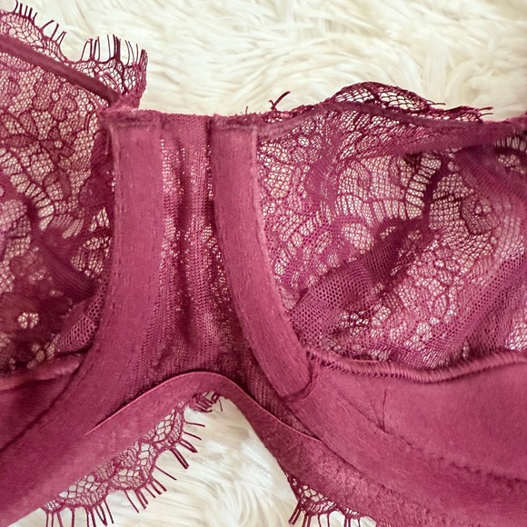 Victorias Secret Unlined balconet maroon 34DD/E75 - Picture 8 of 9